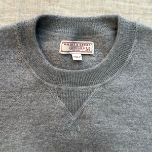 Wallace & Barnes 100% Merino Wool Grey Sweater